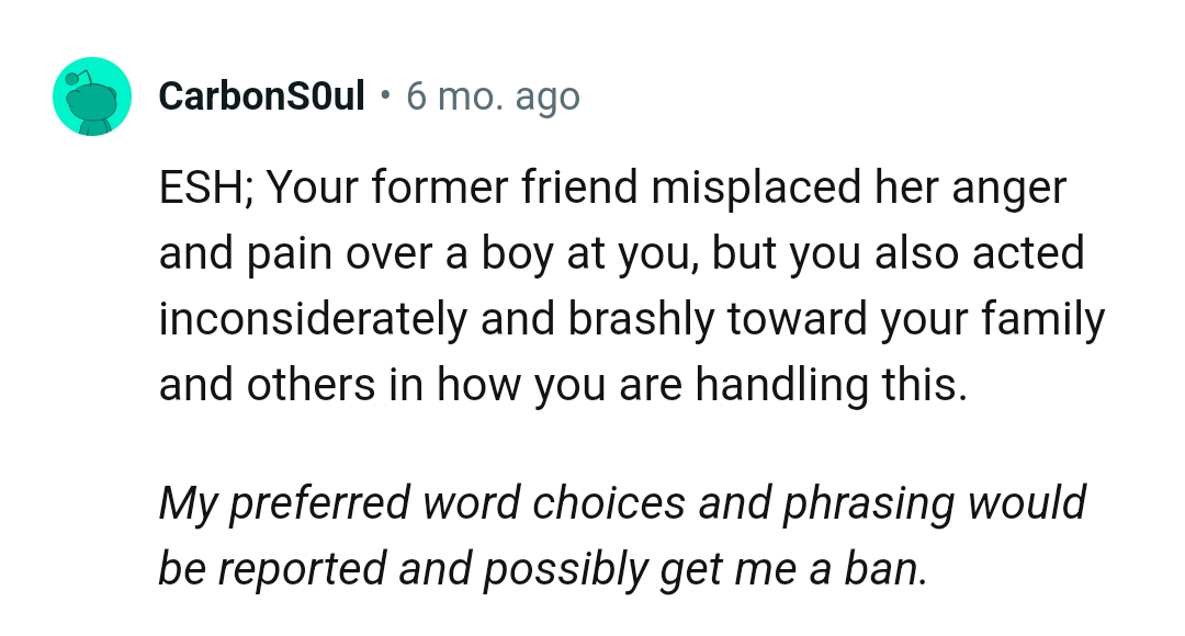 The OP acted inconsiderately and brashly towards her family and others