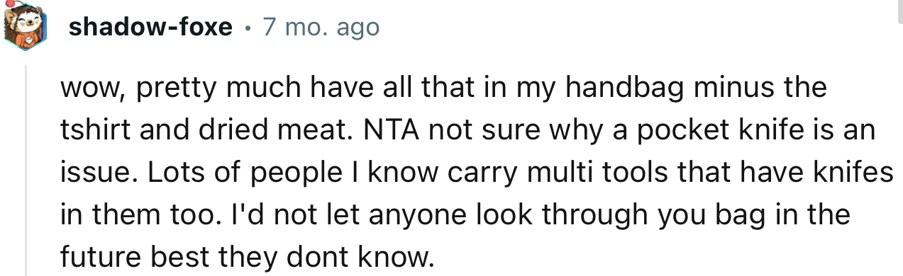 “Lots of People I Know Carry Multi-Tools That Have Knives in Them Too.”