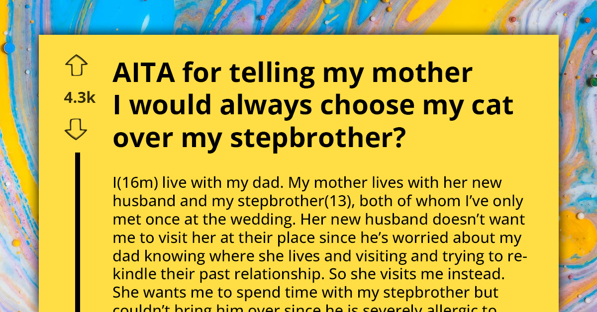 Teen Chooses Cat Over Stepbrother And Permanently Cuts Ties With Mom In Dramatic Family Showdown