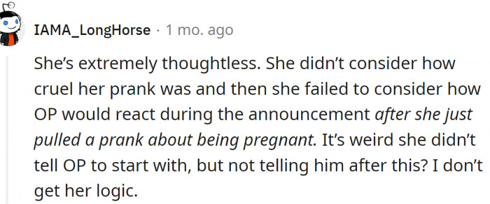 People don't get her logic