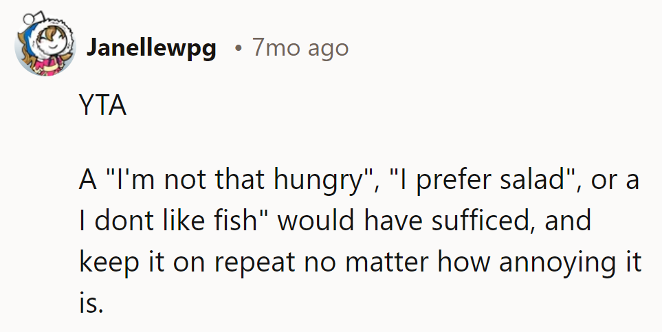 Lost in translation: hunger to anger. Next time, keep it simple.