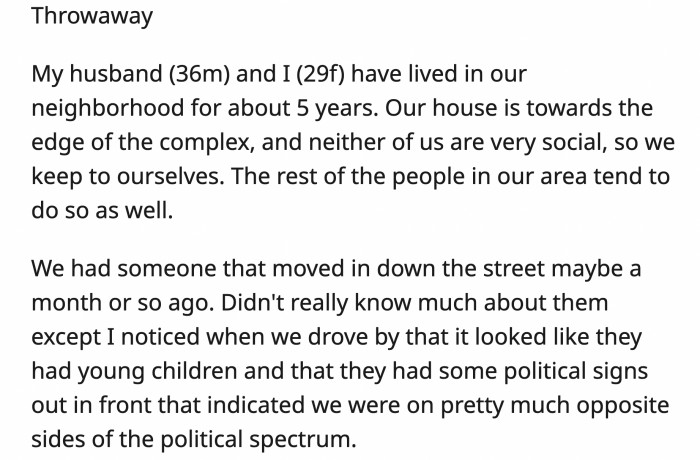 Was OP too blunt with her answers? You can read the full post below: