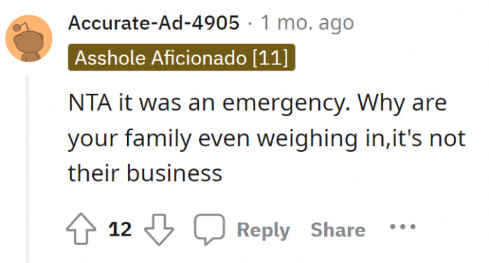 Yep, certainly not their business.