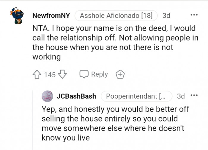 This Redditor would end things instead.