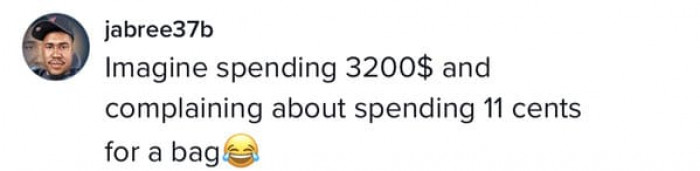 Clearly, everyone had the same thought about him complaining.