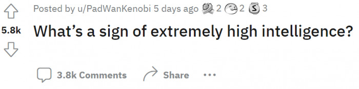 u/PadWanKenobi decided to throw an interesting question out to the Reddit community