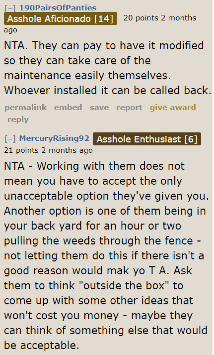 Working together doesn't mean that the OP can agree to the terms of his neighbor.