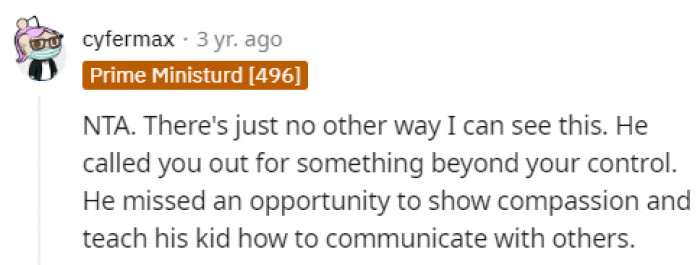 A missed opportunity.