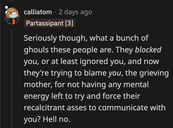 OP's parents even helped just to reach out to Lewis and his parents, but even they were unsuccessful in contacting him