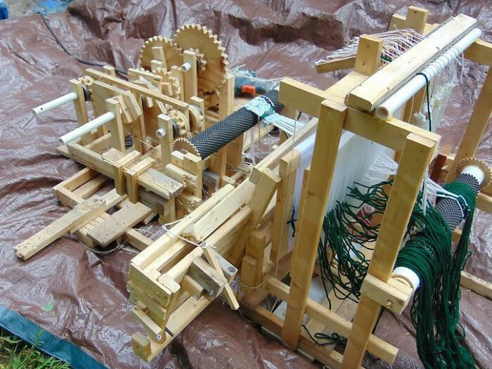 "Scratch Built Loom, My Son Built This In Middle School, Solving One Problem At A Time. Design By Building!"