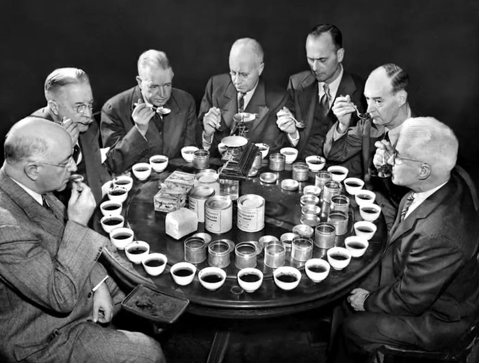 Members Of The US Board Of Tea Experts Meet To Taste Teas, Their Mission Was To Set Up Quality Standards For Imported Tea, 1947