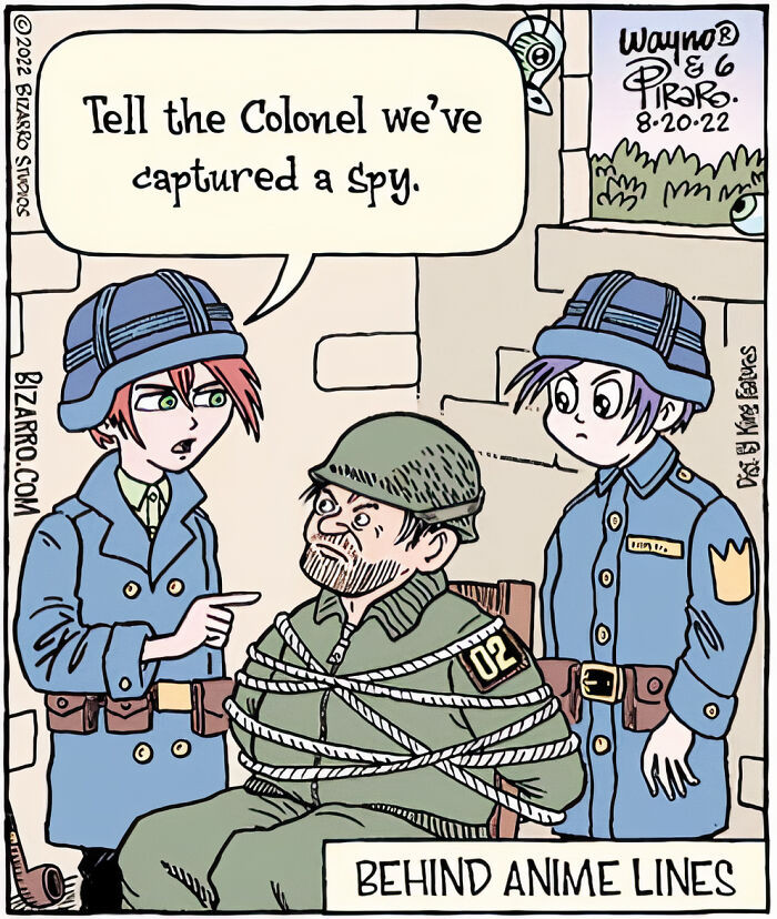 16. There is a pun in the illustration; it's originally