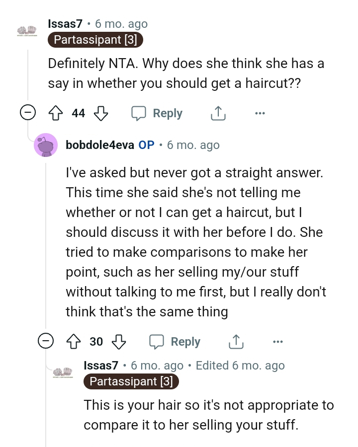 She tried making comparisons to prove a point