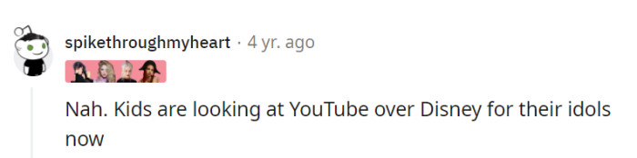 They're spot on; YouTube has become the go-to platform for kids seeking their idols, leaving traditional networks like Disney in the digital dust.