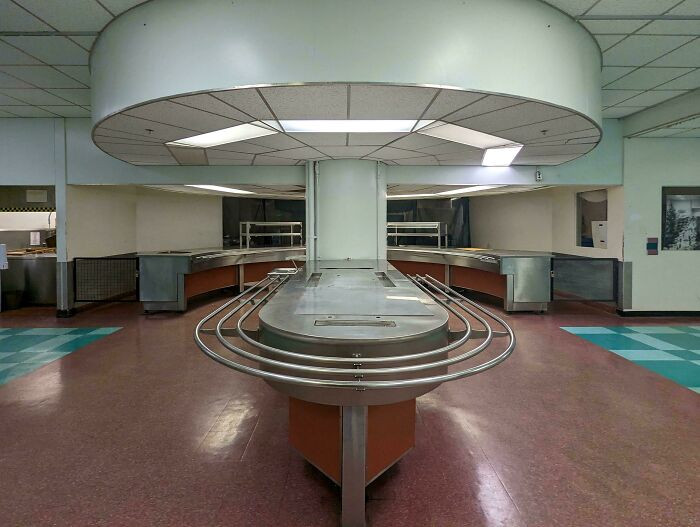 "Cafeteria In An Old Canadian Nuclear War Bunker"