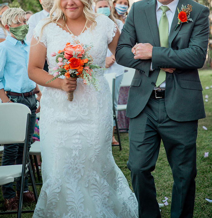 17. Bees got under her wedding dress, and the rest is hilarious