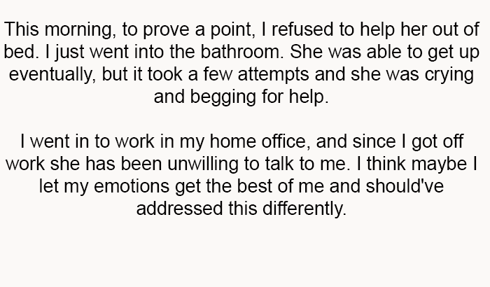 This Morning I Refused