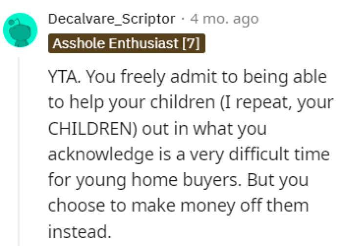 Making money off your children