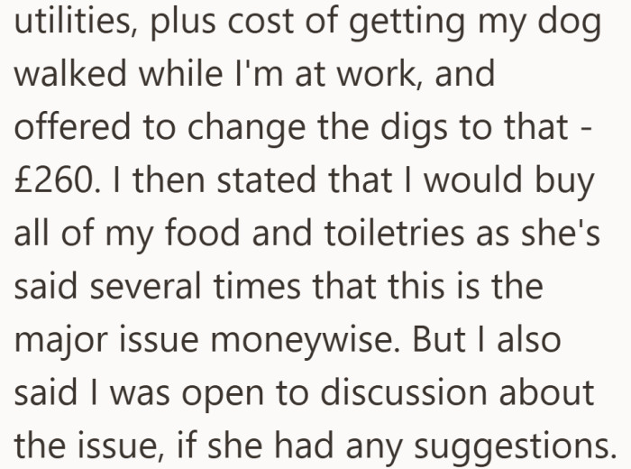 Trying to be fair, she recalculated everything and invited her mum to talk it through.