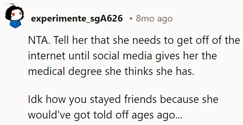 Maybe she'll get that online degree in humility next.