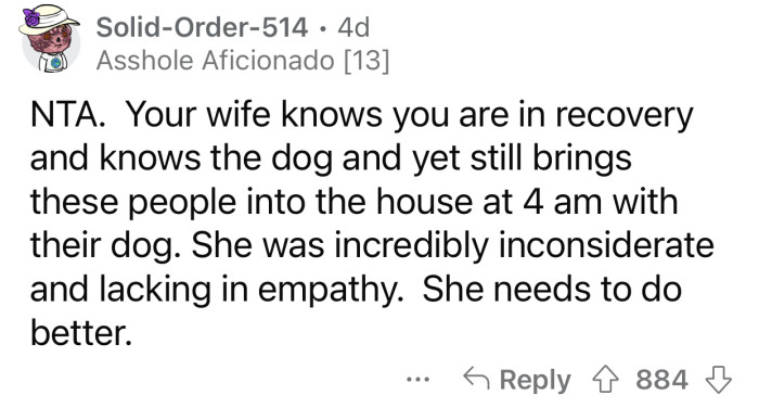 “She was incredibly inconsiderate and lacking in empathy.”