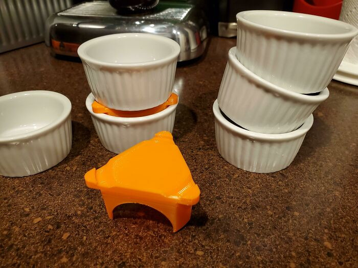 "I Designed This Mini Ramekin Stacker - So They Stop Falling Over In The Cupboard"