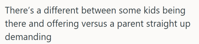 The line between kindness and entitlement really does come down to who’s doing the asking.