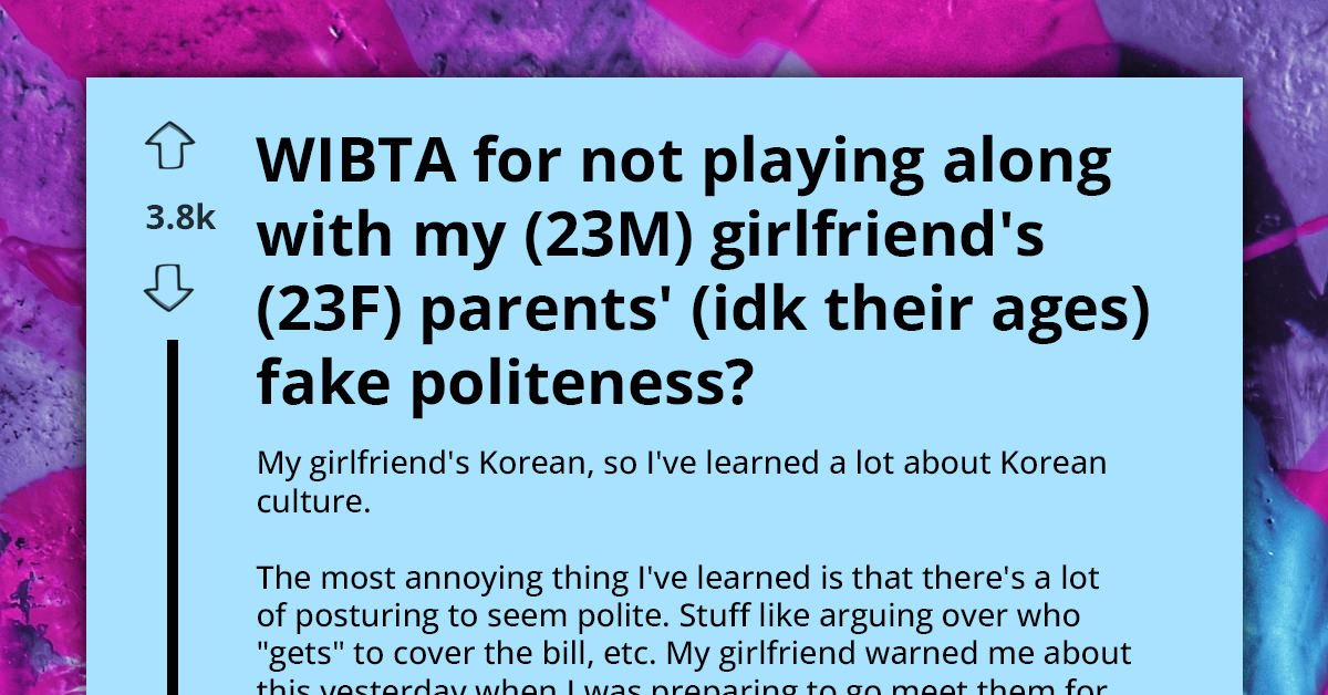 Man Fails Miserably At Cultural Etiquette During Dinner With Girlfriend’s Korean Parents