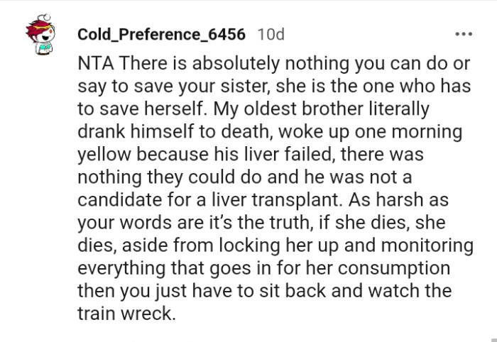 Your words are harsh, but it's the truth