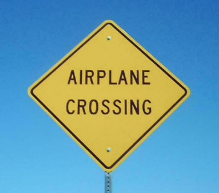 "An Airplane Crossing?"
