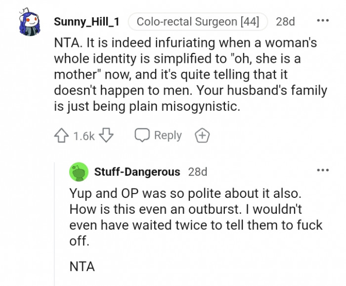 Your Husband's Family Is Just Being Plain Misogynistic