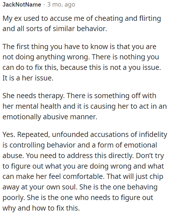 She needs to take responsibility for her behavior and seek help.