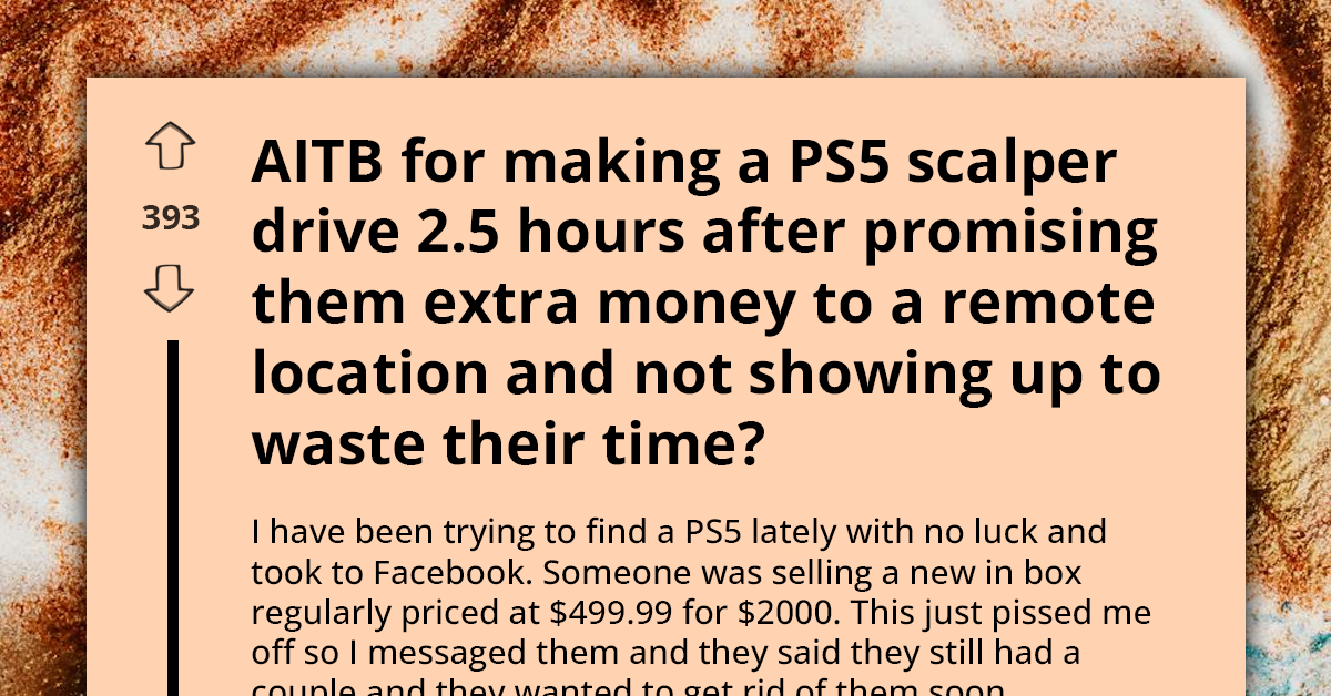 Crafty Redditor Tricks PS5 Scalper Into Making Transaction In Remote Area, Makes Him Drive For Almost 3 Hours And Goes No-Show