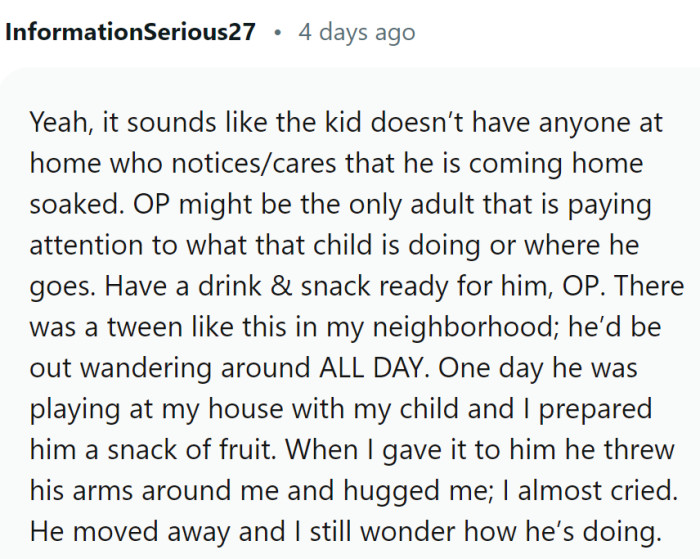 This is a sad and heartwarming story