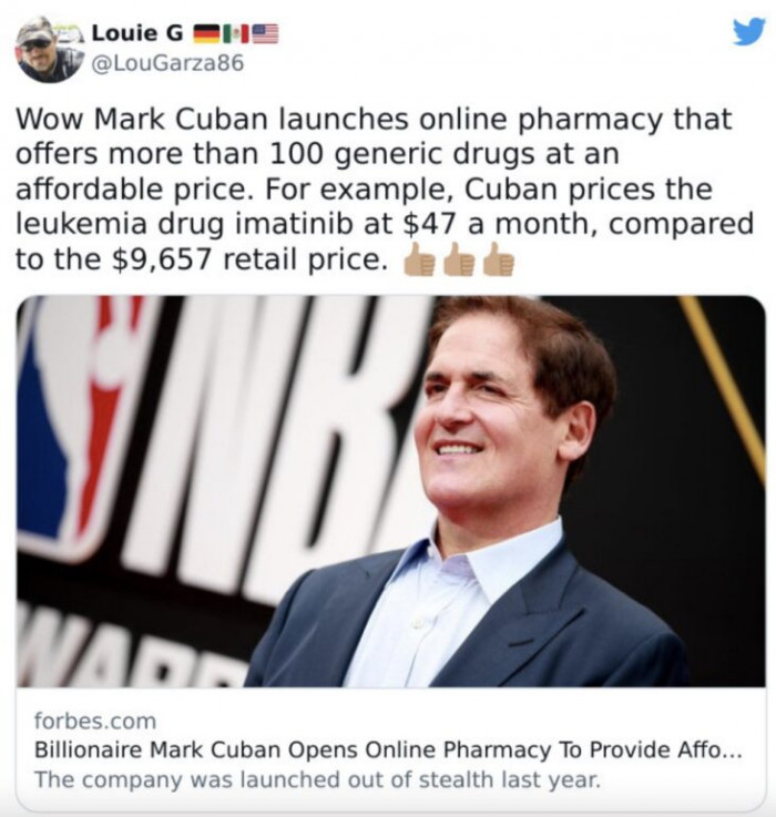 An act of good, finally!