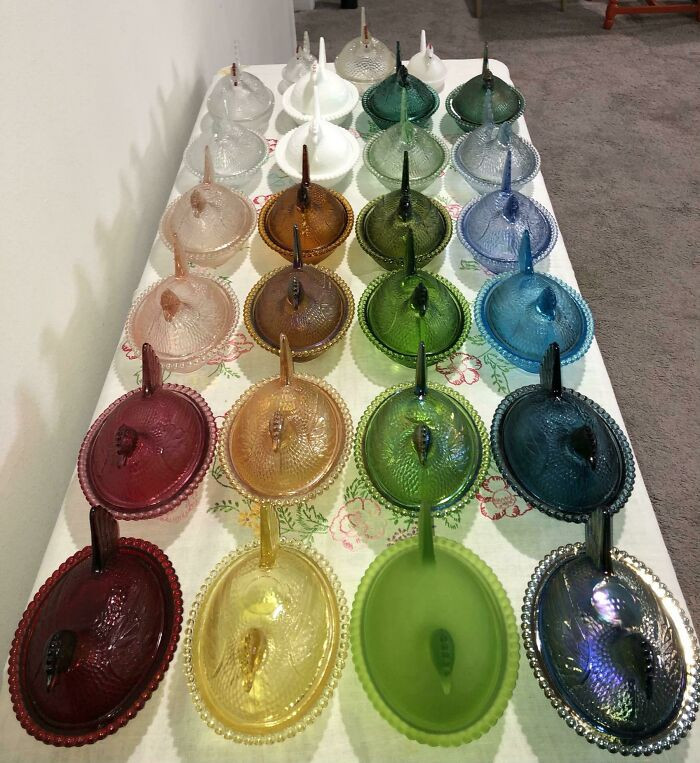 "My Indiana Glass Hen On Nest Collection"