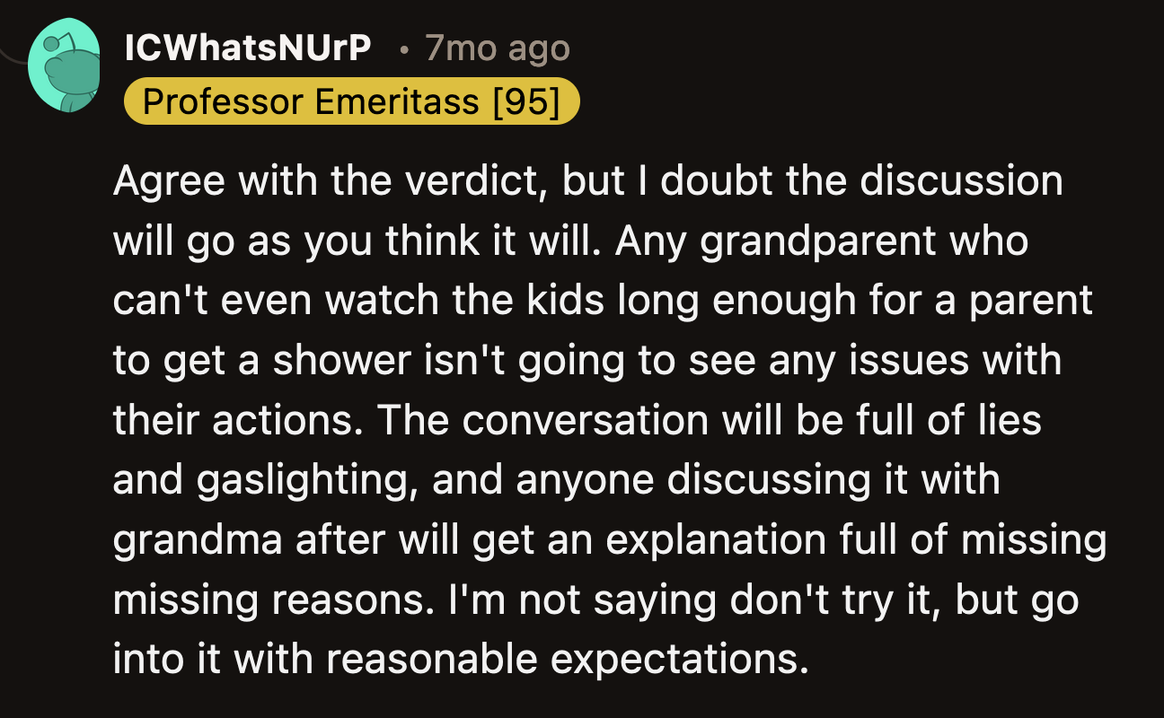 If her mom is all words and no actions, then the relationship will remain as dormant as it is.