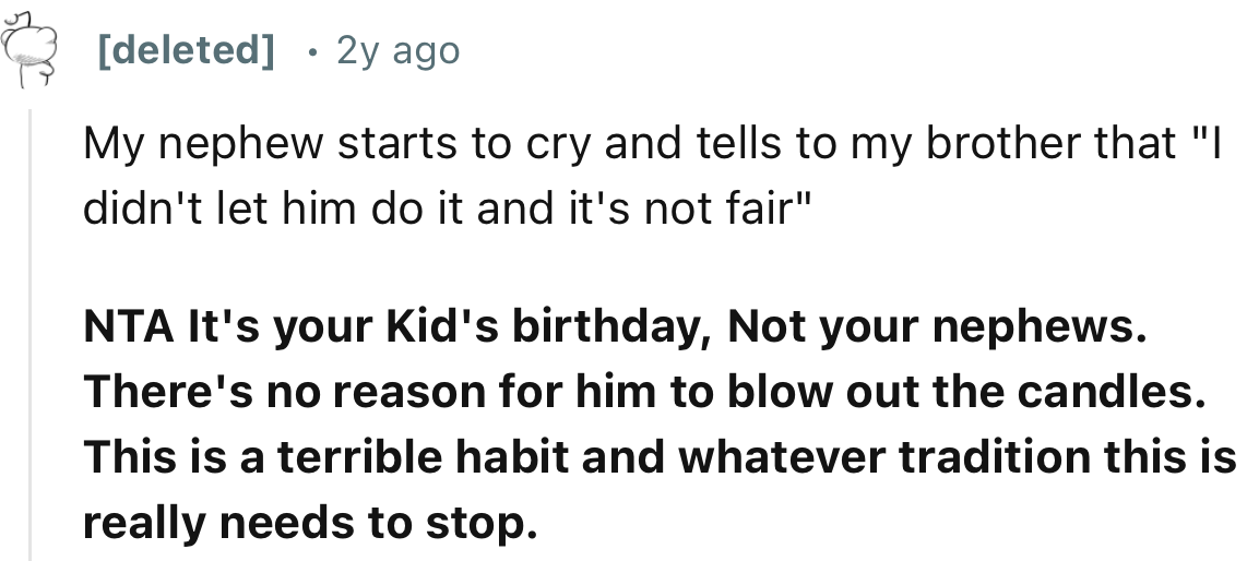“NTA It's your Kid's birthday, Not your nephews.”