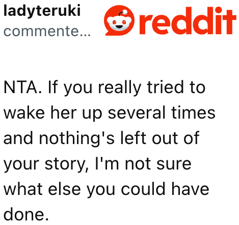 There was nothing more the OP could do. It was a planned trip, so he had to leave without her.