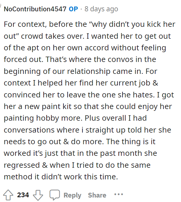 OP added a comment below that provided more context, as it seemed there was more to explain.