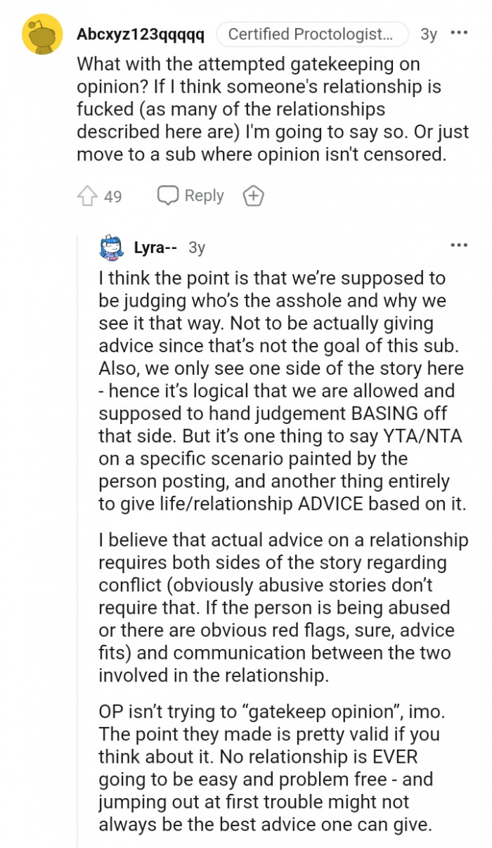 That is not the goal of the sub