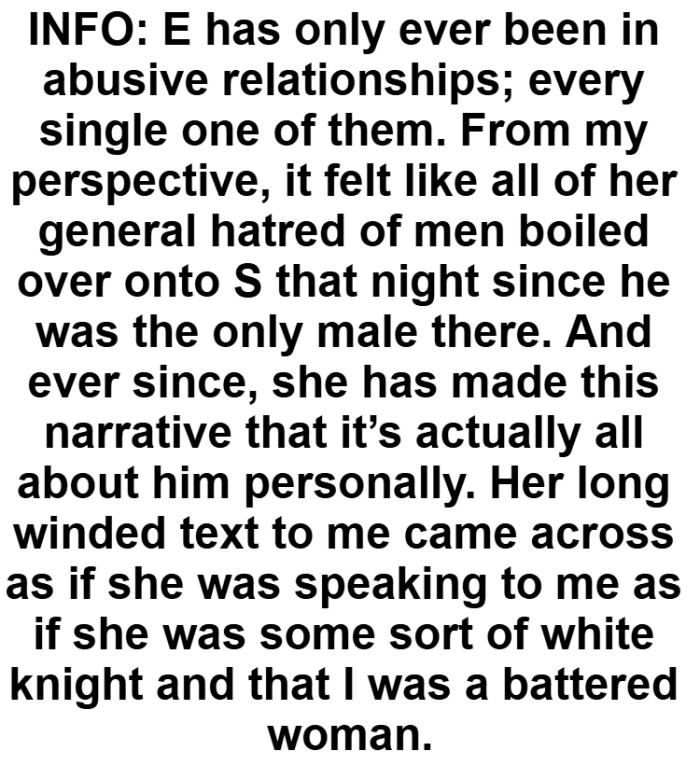 Then this is where she comes in with some more info.