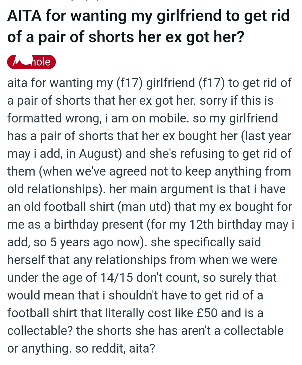 The OP kicks off his story