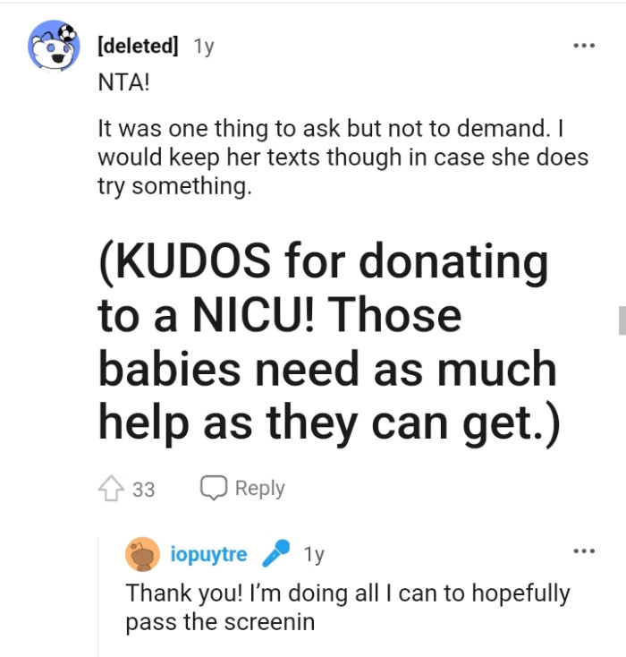 Kudos to the OP for donating