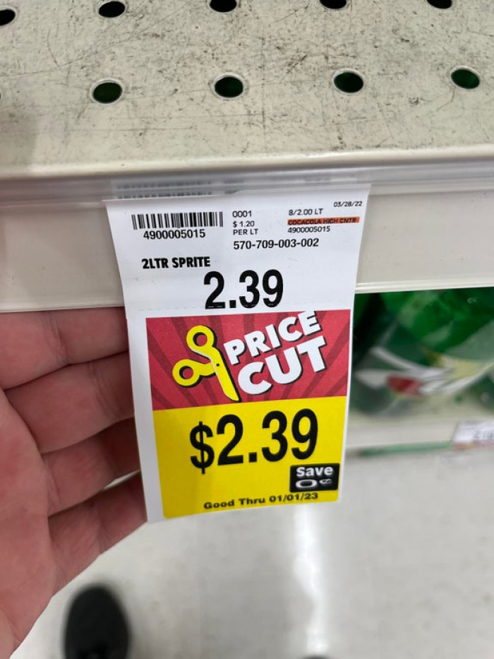 21. “The price cuts at my local grocery store.”