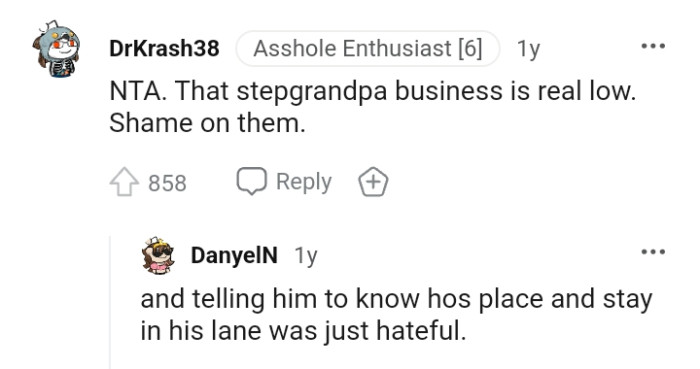 Why would they tell him to know and stay in his lane?