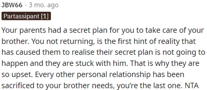 In this situation, OP is not in the wrong.