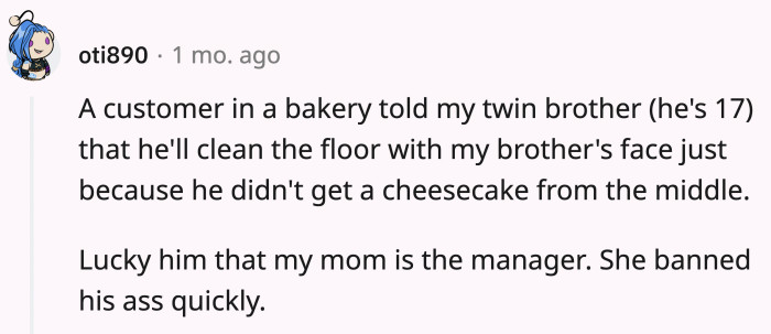 If you get this upset over the placement of your cheesecake slice, you may have more problems than just baked goods.
