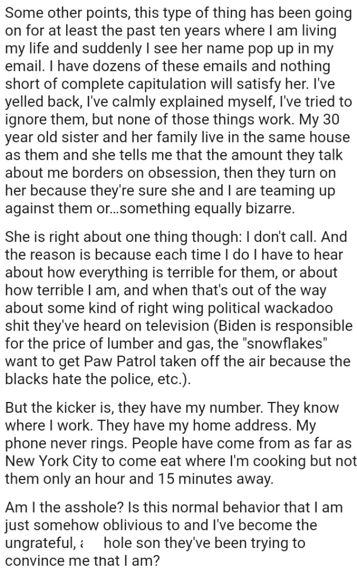 The OP admits that he doesn't call