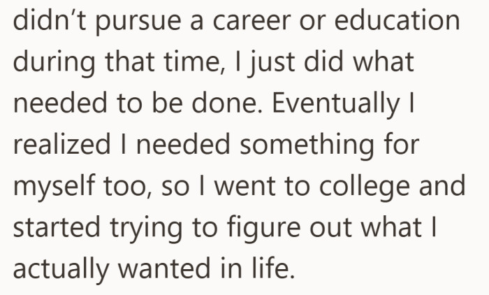 After years of putting himself last, he finally started figuring out what he wanted.